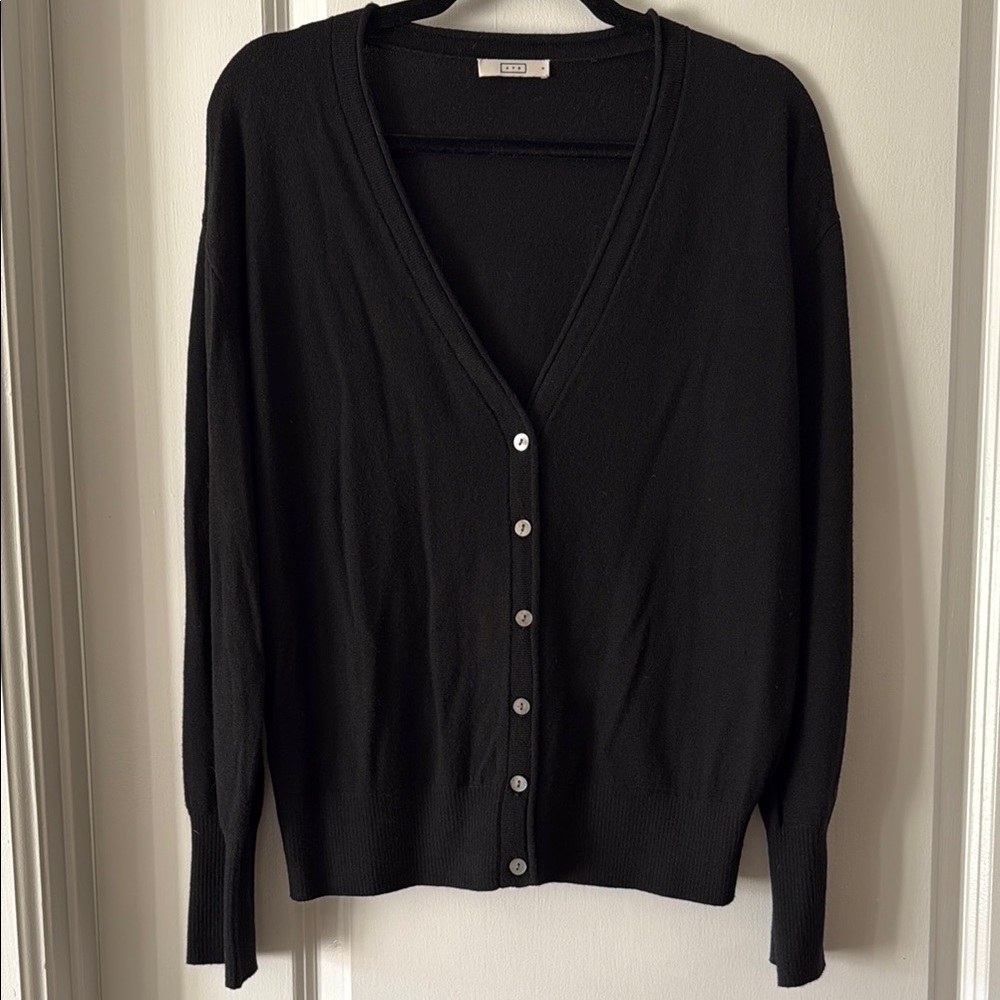 Black Button-Up AYR Women's Sweater